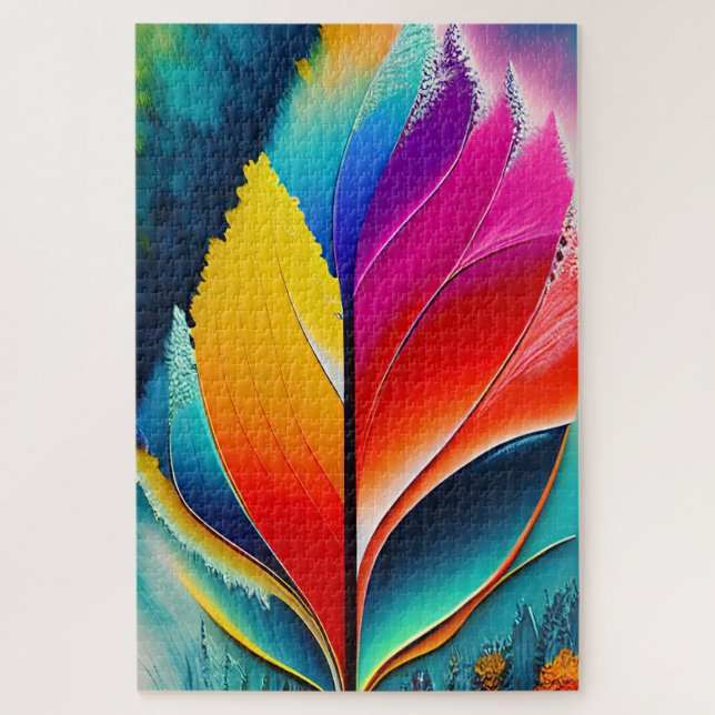 Puzzle Resumen Dejar pintura de color de agua (Vertical)