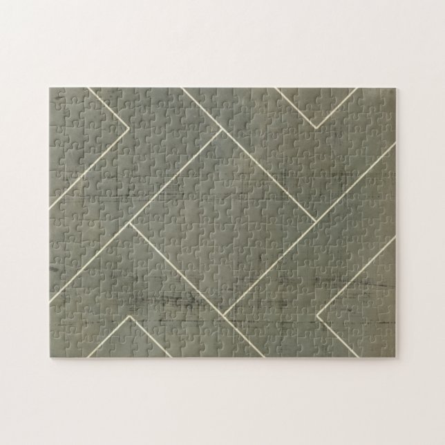 Puzzle Resumen del diseño azul con formas geométricas (Horizontal)