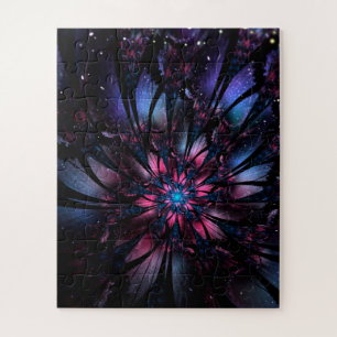 Puzzle Resumen del diseño de flor fractal.