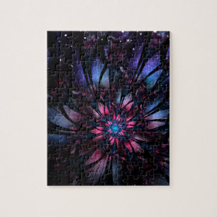 Puzzle Resumen del diseño de flor fractal.
