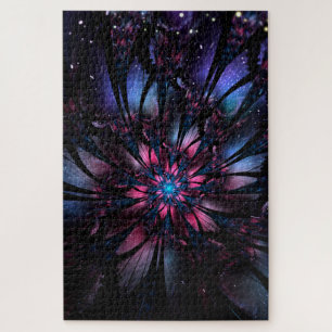 Puzzle Resumen del diseño de flor fractal.