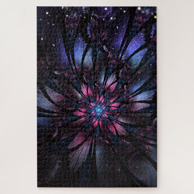 Puzzle Resumen del diseño de flor fractal. (Vertical)