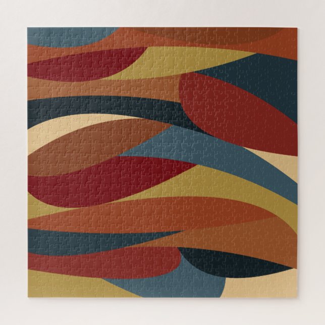 Puzzle Resumen del estilo de vidrio templado geométrico o (Vertical)