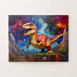 Puzzle Resumen del mosaico de los dinosaurios infantiles