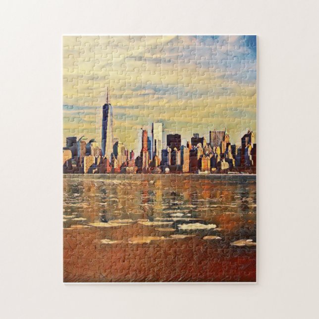Puzzle Resumen del Skyline de Nueva York (Vertical)
