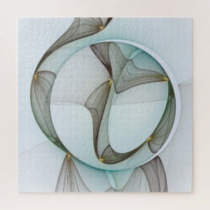 Puzzle Resumen Elegancia dorada turquesa moderna