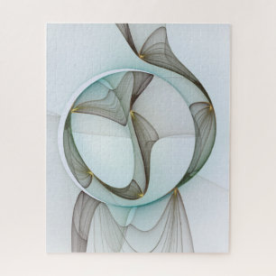 Puzzle Resumen Elegancia dorada turquesa moderna