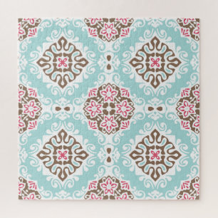Puzzle Resumen en mosaico: Vintage Seamless Pattern