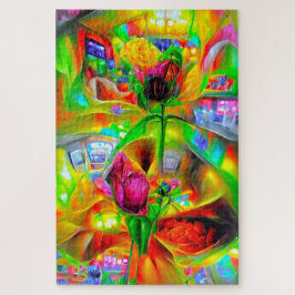 Puzzle Resumen Flores psicodélicas