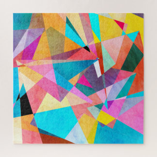 Puzzle Resumen Fondo de color geométrico colorido