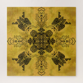 Puzzle Resumen Gótico Patrón de repetición de dibujo de l