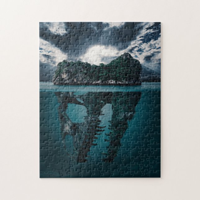 Puzzle Resumen Isla artística de fantasía (Vertical)