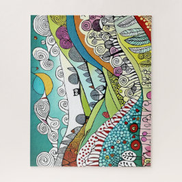 Puzzle Resumen Línea de Naturaleza Dibujo del campo