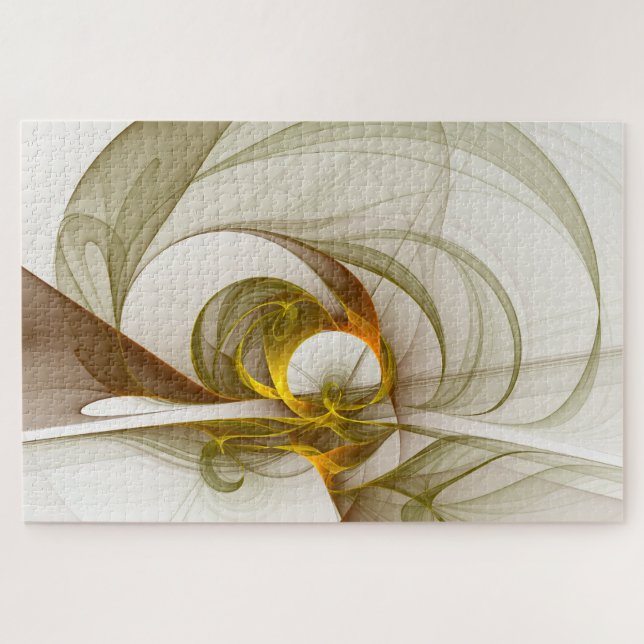 Puzzle Resumen moderno Colores Metalizado preciosos fract (Horizontal)