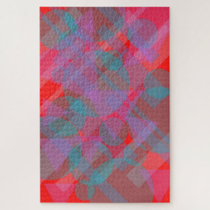 Puzzle Resumen moderno rojo 002