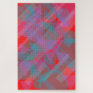 Puzzle Resumen moderno rojo 002