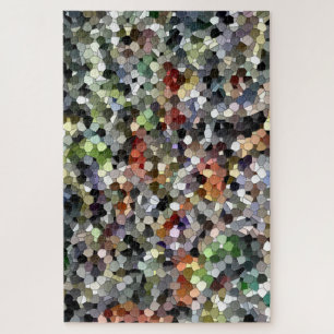 Puzzle Resumen Octagon geométrico mosaico multicolor - m