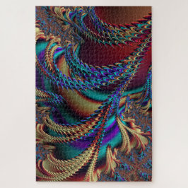 Puzzle Resumen Paisaje Holográfico Fractal Alien