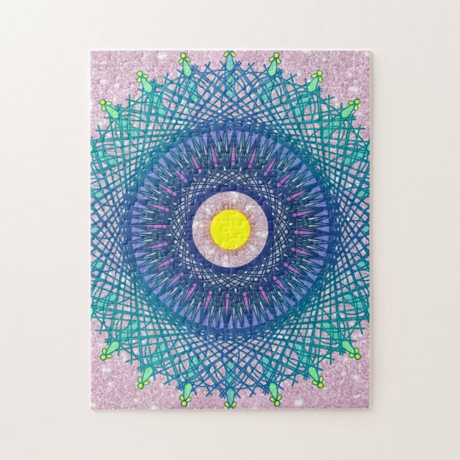 Puzzle Resumen parecido a Mandala (Vertical)