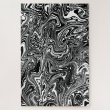 Resumen Patrón de mármol líquido negro y blanco
