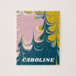 Puzzle Resumen Patrón Ebru moderno de mármol Verde azulad<br><div class="desc">Perderse en los tranquilizantes movimientos de este verde azulado rompecabezas abstracto de mármol rosa, inspirado en los patrones modernos de Ebru. Es la manera perfecta de relajarse y descansar, ya sea que esté reuniéndose en una tarde tranquila o disfrutando de un buen tiempo con la familia y los amigos. Con...</div>