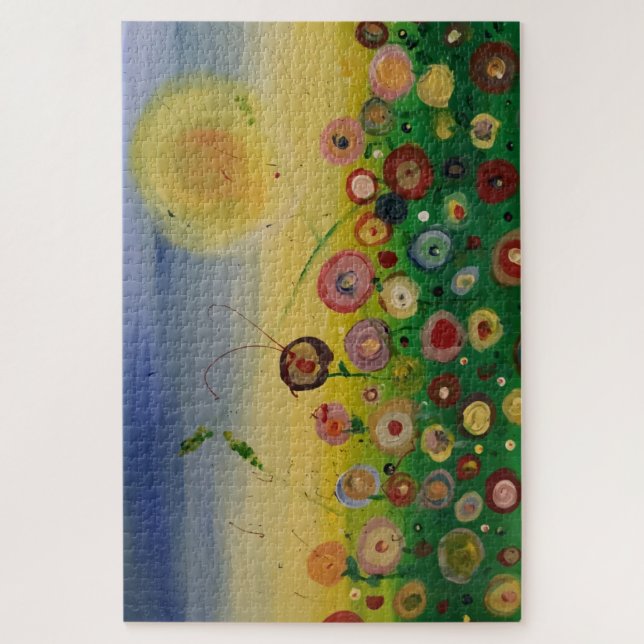 Puzzle Resumen Poppy field jigsaw (Vertical)