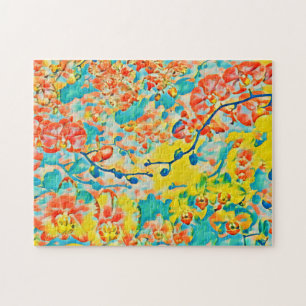Puzzle Resumen Sakura Spring Cherry Blossom Floral