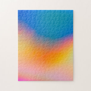 Puzzle Resumen vibrante de color del Relieve metalizado h