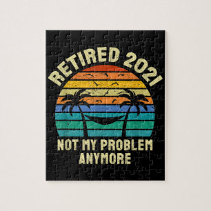 Puzzle Retirement Gifts Vintage Retired 2021
