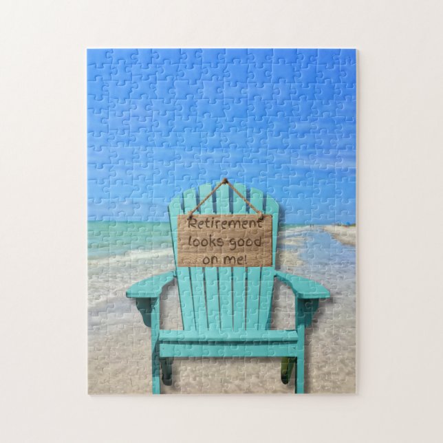 Puzzle Retirement looks good on me! Sanibel Island Beach (Vertical)