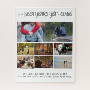 Puzzle retiro de collage de fotos de personalizados   8 b