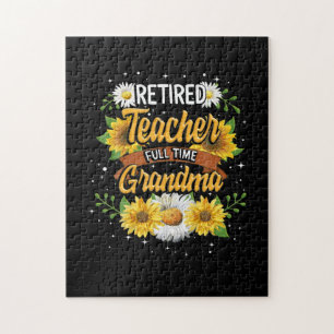 Puzzle Retiro de la abuela a tiempo completo de la profes