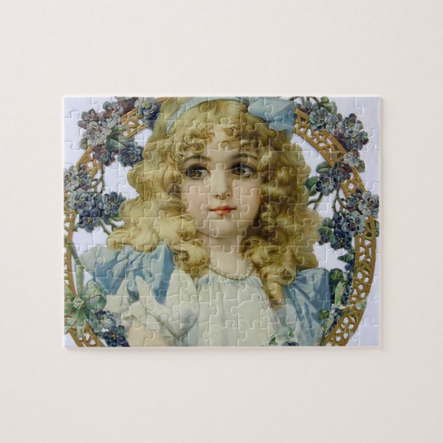 Puzzle Retrato antiguo de niña pequeña hermosa (Horizontal)