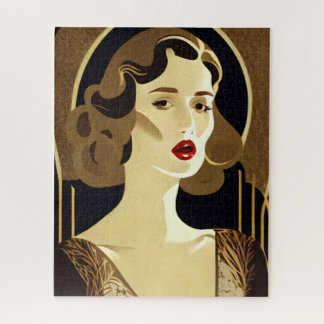 Puzzle Retrato Art Nouveau