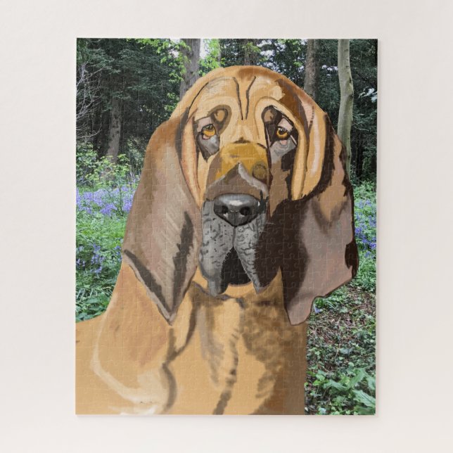 Puzzle Retrato Bloodhound (Vertical)