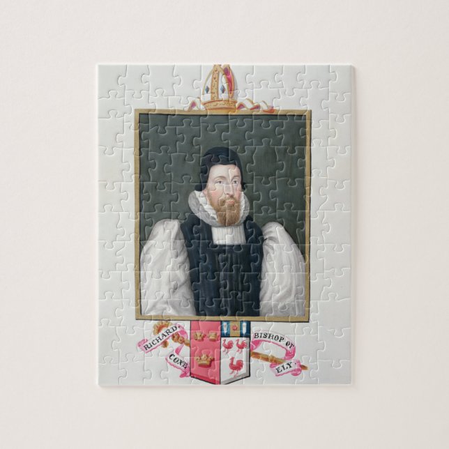 Puzzle Retrato de 1500-81) obispos de Richard $cox (de (Vertical)