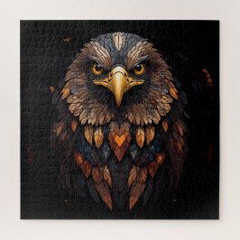 Puzzle Retrato de águila mosaica