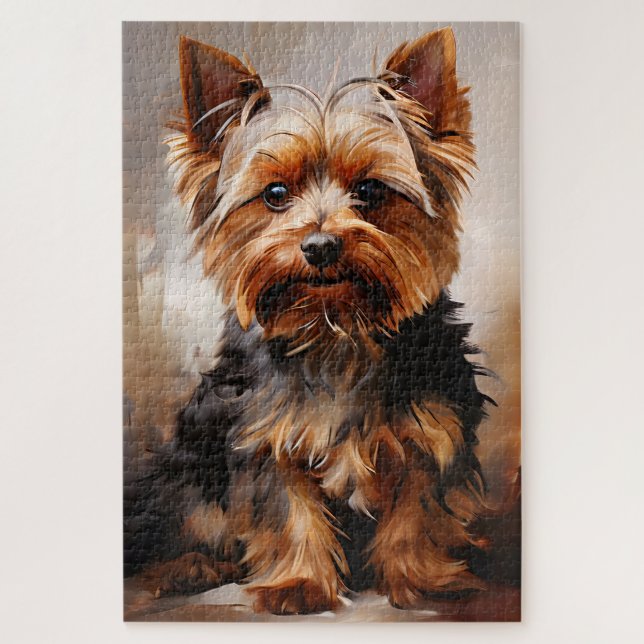 Puzzle Retrato de arte de Yorkshire Terrier Realism (Vertical)