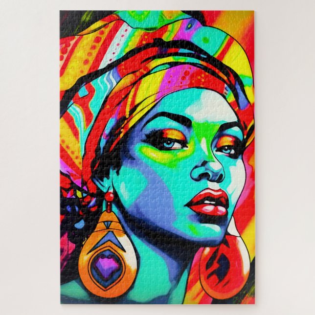 Puzzle Retrato de arte pop (Vertical)