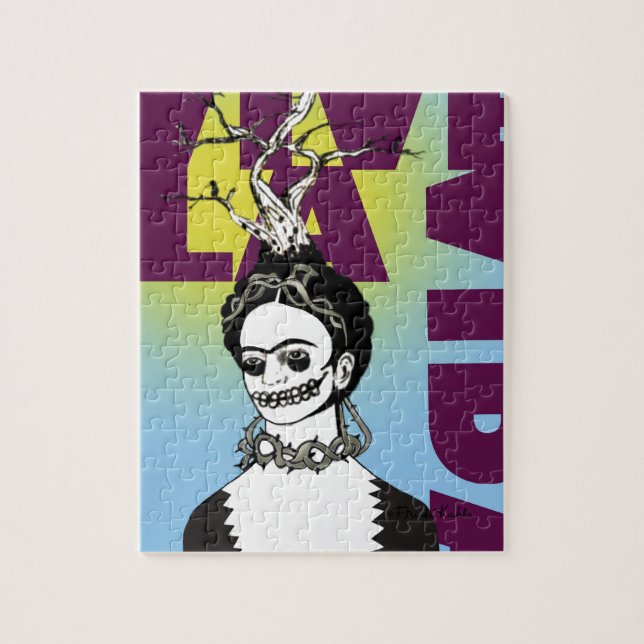 Puzzle Retrato de arte pop de Frida Kahlo (Vertical)