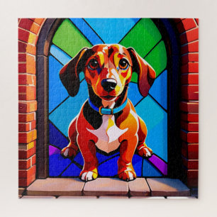 Puzzle Retrato de Beagle de pie