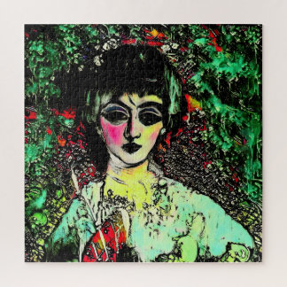 Puzzle Retrato de Belleza Gótica