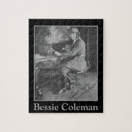 Puzzle Retrato de Bessie Coleman, piloto afroamericano