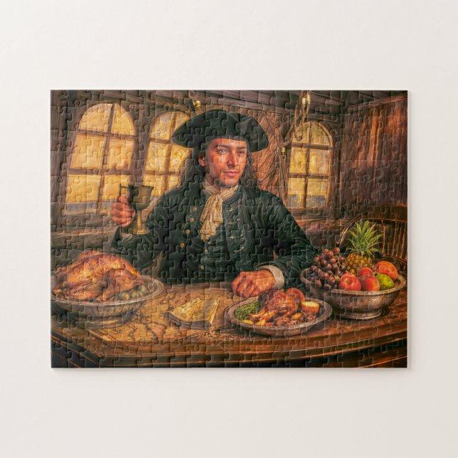 Puzzle Retrato de Black Bart en la Taberna del Pirata (Horizontal)