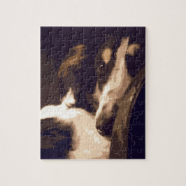 Puzzle retrato de Borzoi