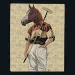 Puzzle Retrato de caballo de polo<br><div class="desc">Caballo de polo,  retrato de Fab Funky. Cuenta con un caballo adornado con su mejor equipo de juego de polo. | 190854D</div>