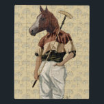 Puzzle Retrato de caballo de polo<br><div class="desc">Caballo de polo,  retrato de Fab Funky. Cuenta con un caballo adornado con su mejor equipo de juego de polo. | 190854D</div>