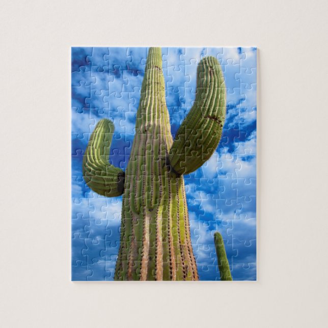 Puzzle retrato de cactus Saguaro, Arizona (Vertical)