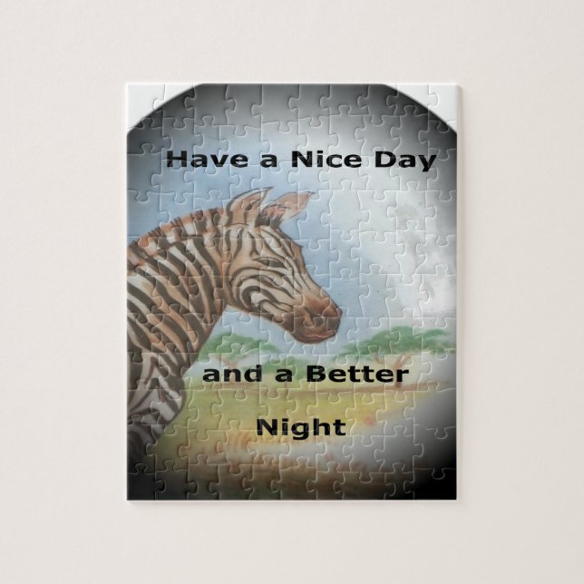 Puzzle Retrato de cebra, Amboseli: el espíritu de la saba (Vertical)