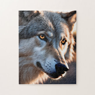 Puzzle Retrato de clausura de un lobo